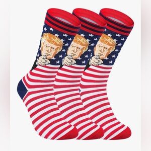 Trump Socks 3-Pack - Funny . NEW